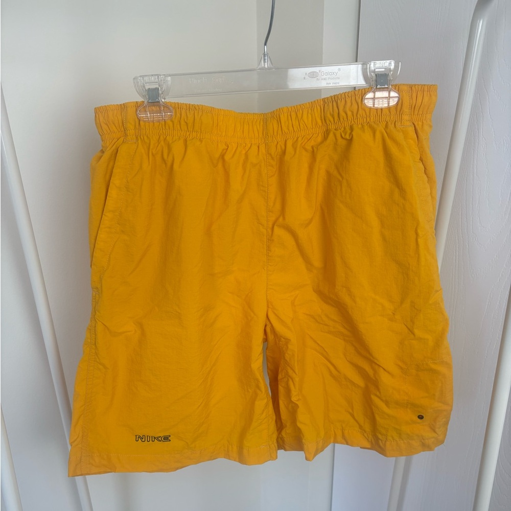Nike Yellow Athletic Swim Shorts